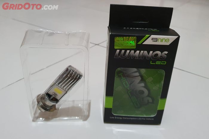 Ilustrasi lampu motor soket H6 keluaran 9Nine Luminos LED