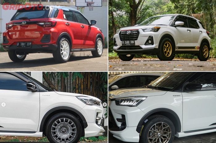 Ragam modifikasi Daihatsu Rocky dan Raize dengan pelek aftermarket