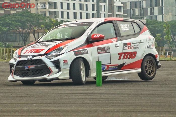 Toyota Agya GR Sport Toyota Team Indonesia persiapan kejuaraan slalom