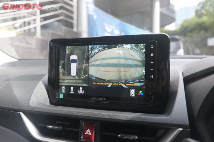 Tampilan Kamera All Round View Monitor Toyota Veloz Terbaru