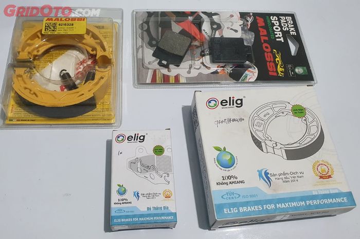 Ilustrasi pilihan kampas rem aftermarket Vespa matic 