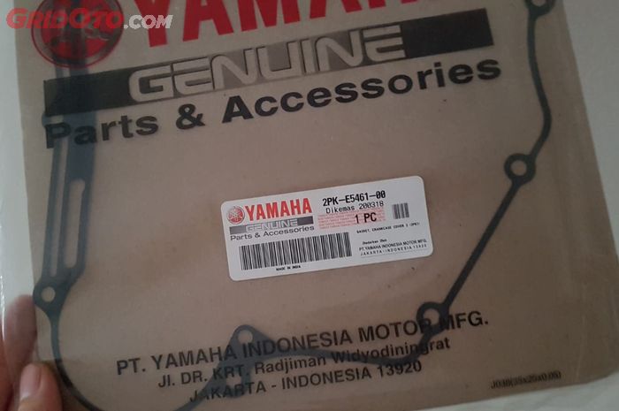 Ilustrasi paking bak kopling asli Yamaha