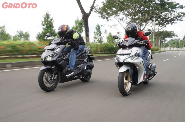 Honda Vario 160 diadu drag lawan Yamaha Aerox 155, unggul mana?