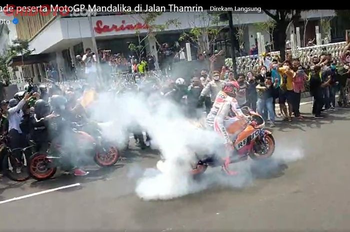 Marc Marquez burn-out di depan Sarinah