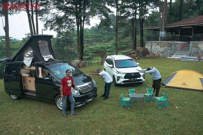 Hyundai H-1 motorhome milik Om Umbu punya 3 nyawa buat camping