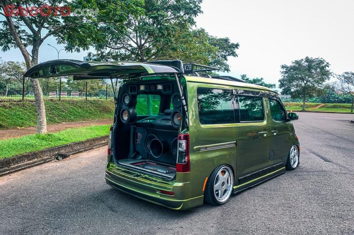 Modifikasi Daihatsu Gran Max simpan audio jempolan di bagasi