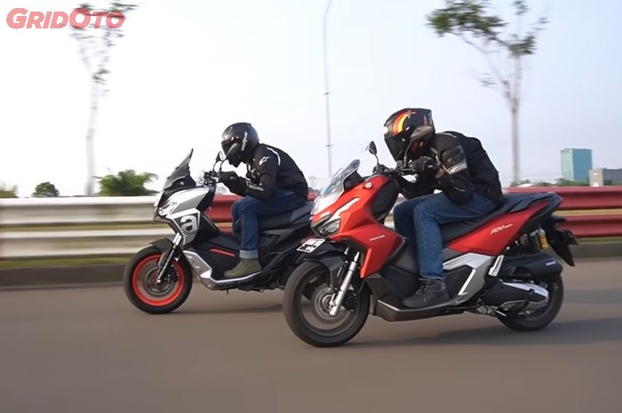 Komparasi akselerasi Aprilia SR-GT 200 vs Honda ADV 160