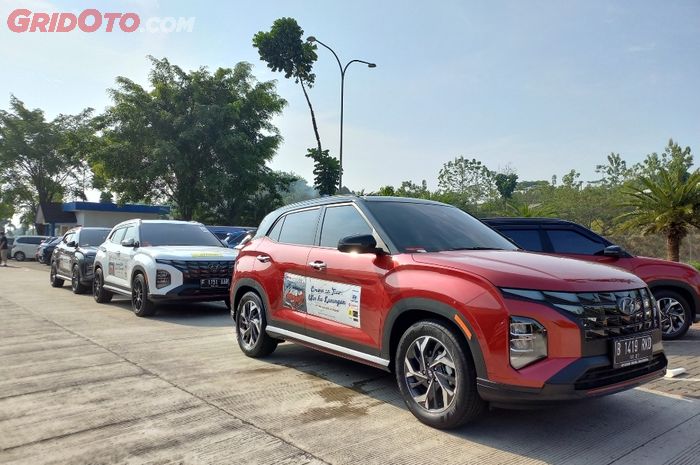 Hyundai Creta Society Nusantara (Cresna) menggelar touring perdana ke Kuningan, Jawa Barat, Sabtu (27/8/2022).