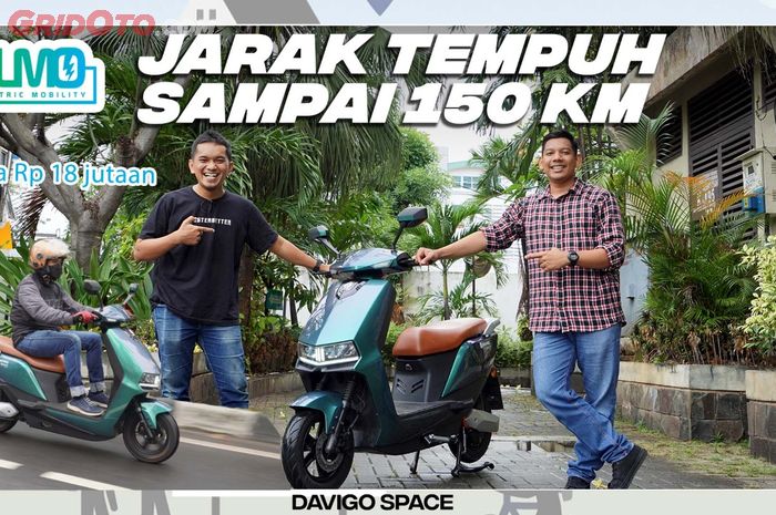 Motor listrik Davigo Space solusi BBM Naik