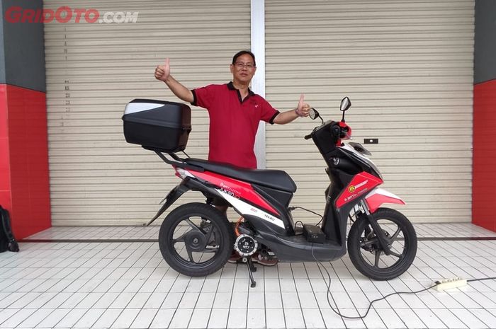 Tomy Huang dan Honda BeAT konversi listrik