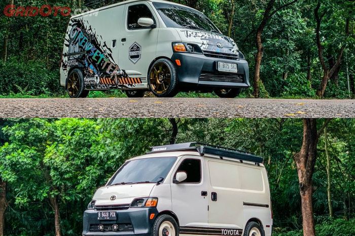 Dua modifikasi Daihatsu Granmax blin van sama-sama keren tapi beda gaya