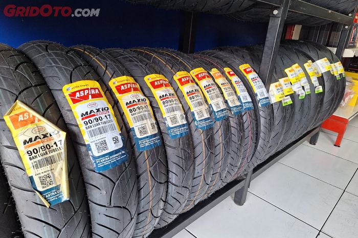 Ilustrasi ban Aspira Maxio Techno di gerai Shop&amp;Bike