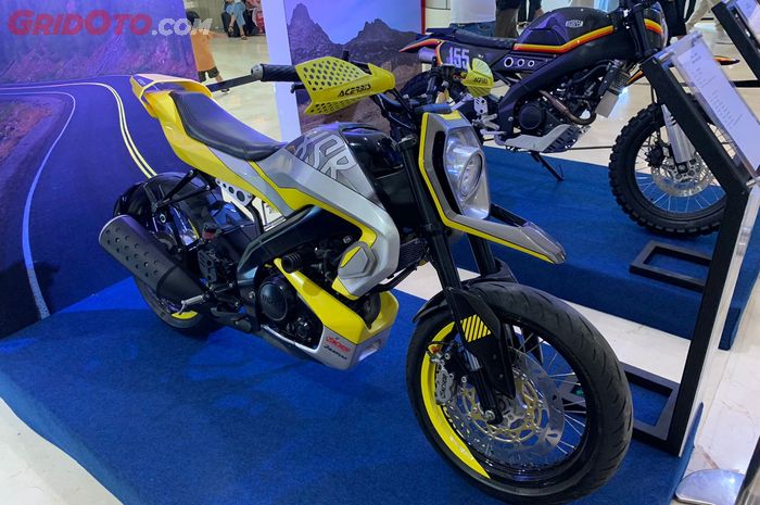 Modifikasi Yamaha XSR 155 bodi full berbahan aluminium