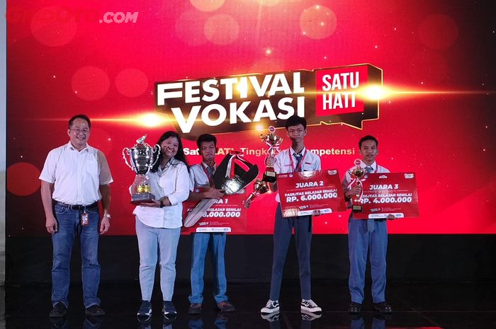 Siswa SMK berprestasi yang berhasil meraih juara Festival Vokasi Satu Hati 2023