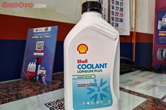 Selain jual oli mesin dan pelumas, Shell jual coolant atau radiator 