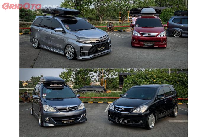 Empat modifikasi Toyota Avanza lawas kompakan ikut kontes