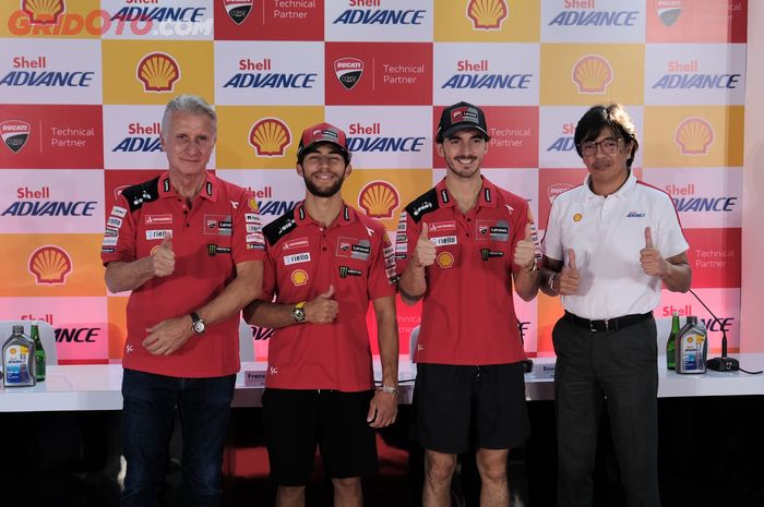Pecco Bagnaia, Enea Bastianini, serta bos besar Ducati Corse 'diculik' Shell jelang MotoGP Indonesia 2023, ada apa nih?