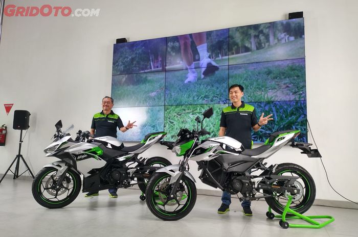 KMI resmi boyong sportbike listrik Ninja E-1 dan Z E-1 di Indonesia 