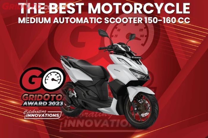 All New Honda Vario 160 meraih Best Medium Automatic Scooter 150-160 cc dari GridOto Award 2023