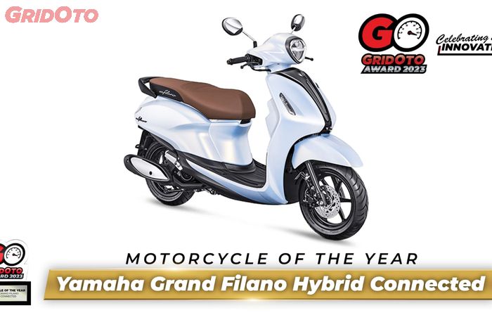 Yamaha Grand Filano Hybrid Connected meraih gelar Motorcycle of The Year dari GridOto Award 2023