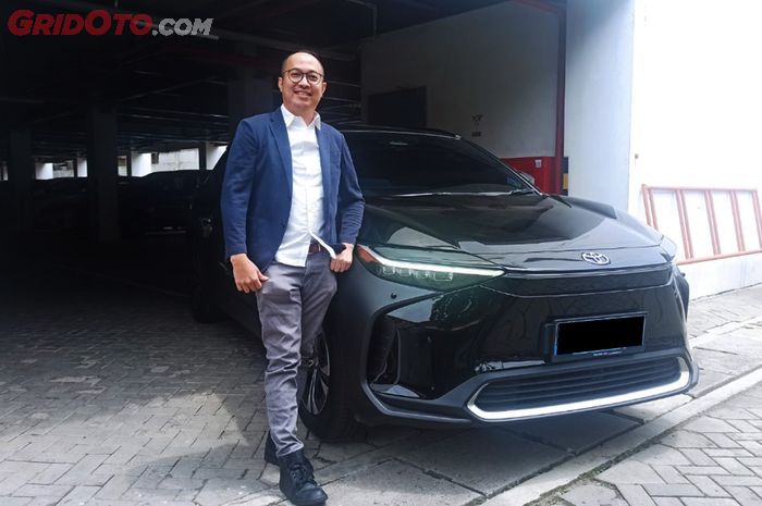 Arie Hermawan, PR Manager PT Toyota-Astra Motor dengan Toyota bZ4X