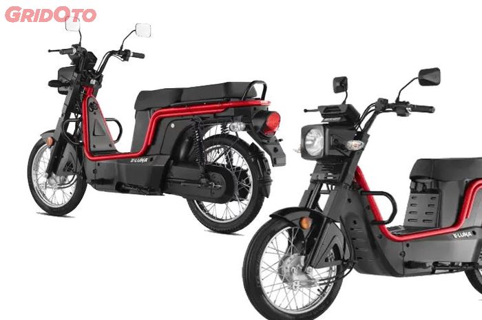 penampakan moped klasik Kinetic Luna versi reborn yang berubah jadi motor listrik canggih, bisa tempuh 110 km sekali cas