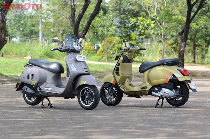 Test ride Vespa GTS 150 Super Sport (kanan) dan Vespa GTS 300 Super Tech