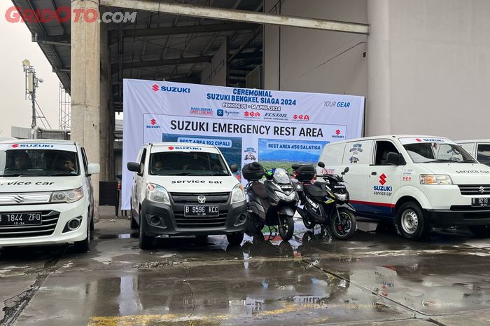 PT Suzuki Indomobil Sales (SIS) menyediakan bengkel siaga mulai 5 hingga 14 April 2024 sebanyak 66 titik di wilayah Jabodetabek, Banten, Jawa Barat, Jawa Tengah, hingga Bali dan Sumatera.