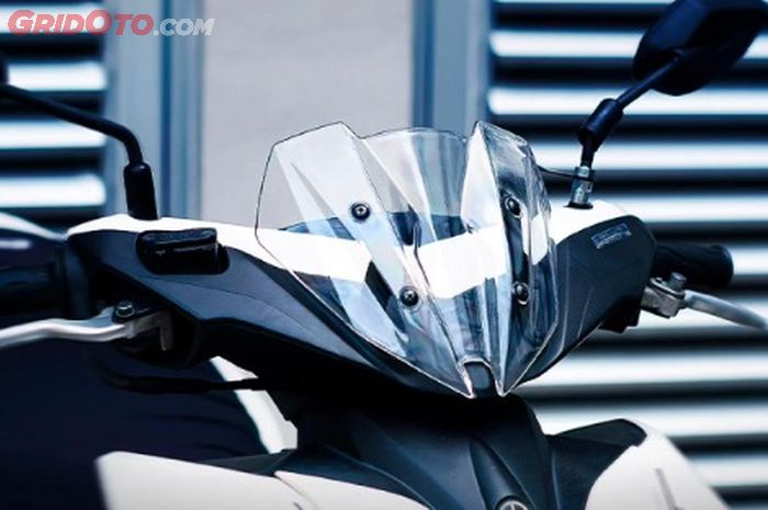 Ramai visor Yamaha Aerox 155 dari Polikarbonat, ini kelebihannya 