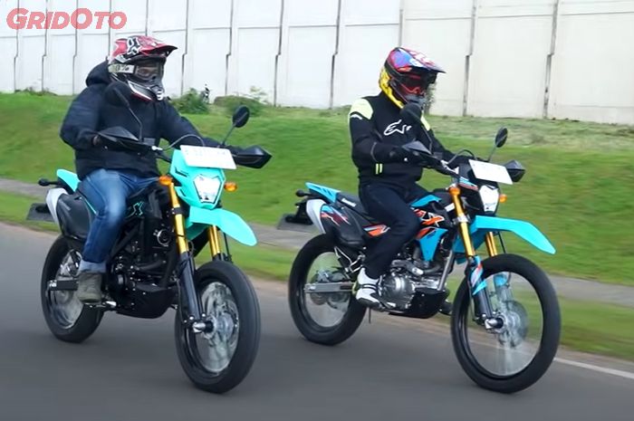 Tes konsumsi bensin KLX150SM vs KLX150SE, supermoto vs trail