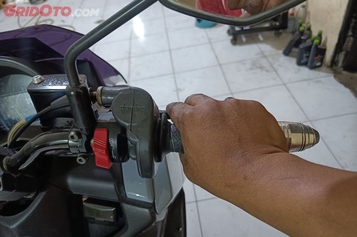 Bikin putaran grip gas enteng bikin tangan enggak pegel