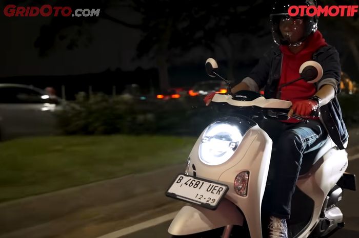 Ilustrasi penggunaan lampu jauh