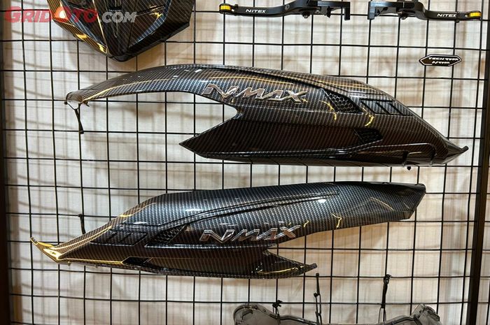 Cover body carbon printing NEMO untuk NMAX Connected bisa berfungsi sebagai pelindung