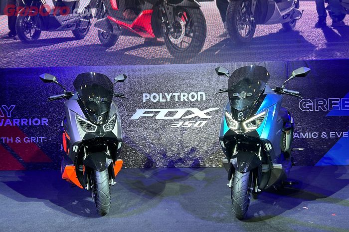 Polytron Fox 350 tersedia dalam 4 pilihan warna yakni Gray Warrior, Green Flux, Red Rush dan White Hustle