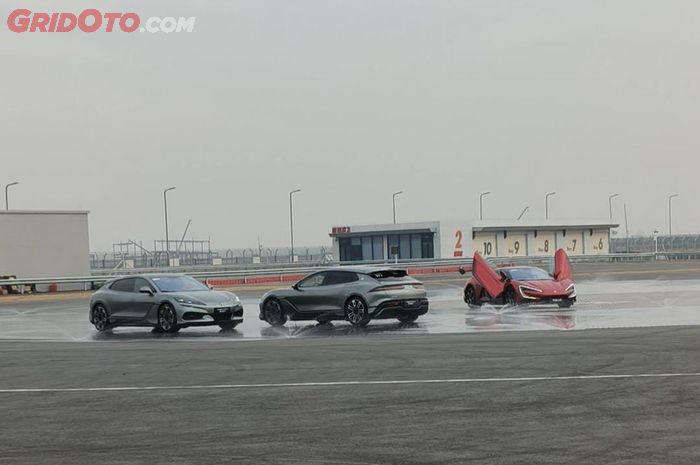 Area low Friction atau gesekan rendah di sirkuit All Terrain BYD di Zhengzhou, Henan, Cina