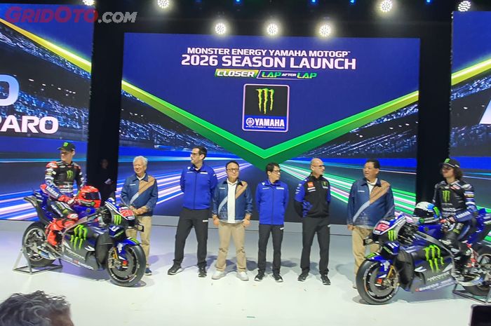Peluncuran Yamaha YZR-M1 dengan mesin V4 untuk MotoGP 2026