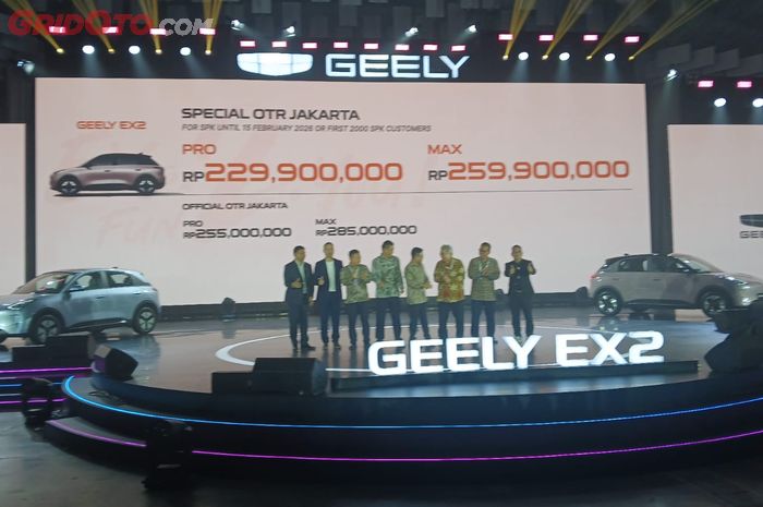 Tawaran menarik pembelian Geely EX2 selama periode  promo hingga 15 Februari 2026