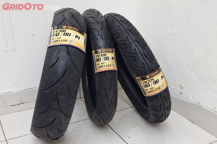 Tomimoto jual ban motor dengan semi soft compound murah, harganya cuma segini 