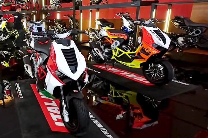 Italjet Dragster R200 pakai suspensi depan upside down, harga jauh lebih murah dari Dragster 250.