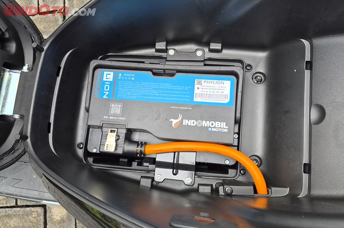 Baterai Indomobil Emotor Sprinto masih sama seperti pendahulunya.