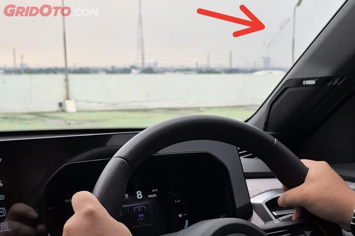 Ilustrasi kotoran di kaca mobil