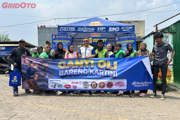 TOP 1 menggelar program Ganti Oli Bareng Kartini sebagai apresiasi pada para pengemendara Ojol perempuan yang tangguh di Hari Kartini