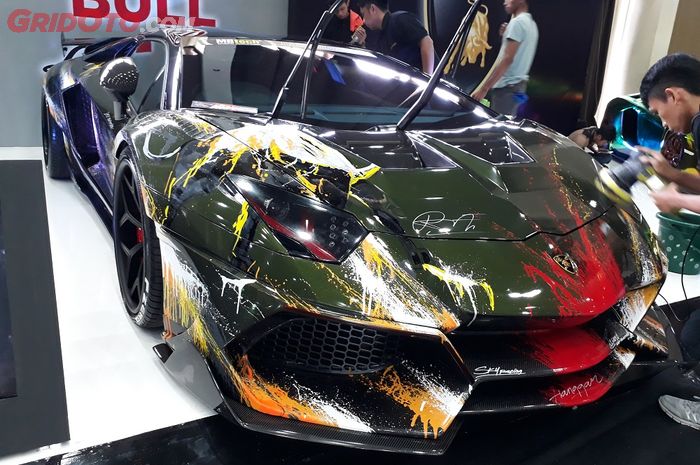Lamborghini Aventador milik Raffi Ahmad yang telah dimodifikasi