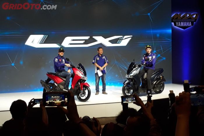 Yamaha Lexi bareng Vinales dan Rossi