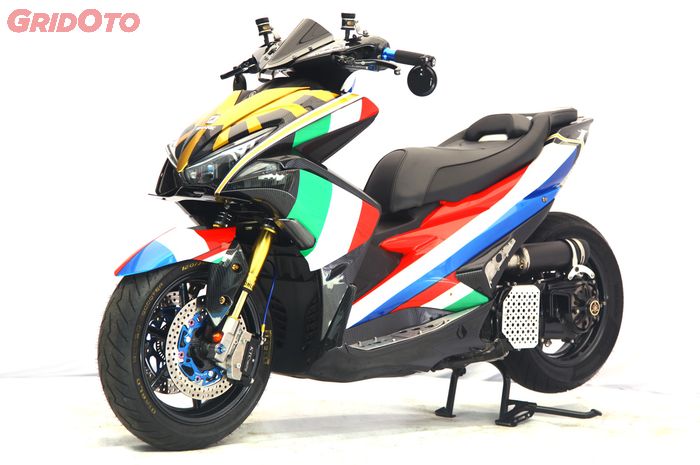 Yamaha Aerox full modif dijual Rp 60 juta