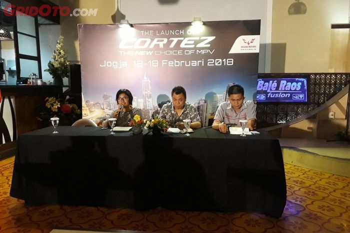 Press conference Wuling COrtez di Jogja