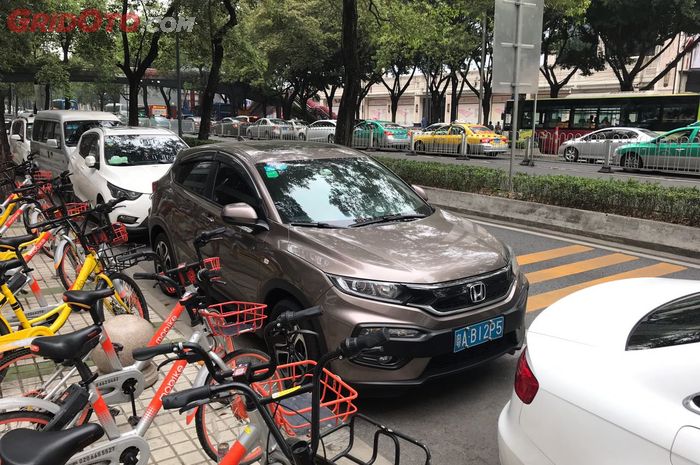 Honda XR-V terparkir di seputar Guangzhou, China