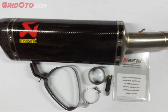 Knalpot Akrapovic All New Ninja 250 carbon kevlar