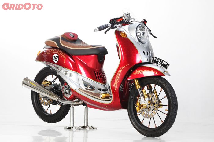 Modifikasi Yamaha Fino Cafe Racer Mr. Moo