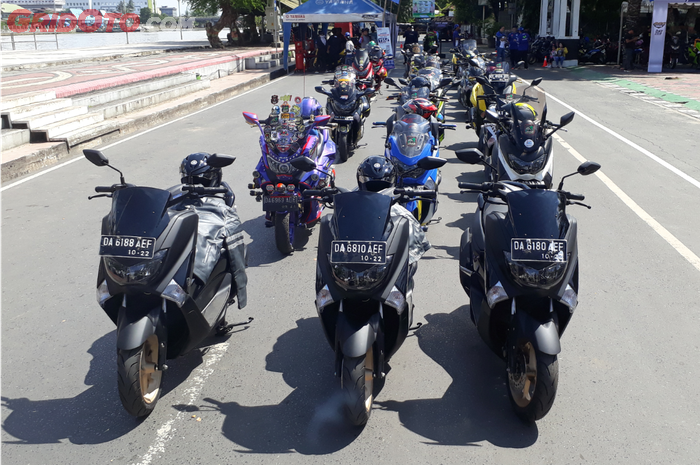 MAXI Series Yamaha milik rider dan komunitas sudah berkumpul di acara MAXI Yamaha Day 2018 Banjarmas